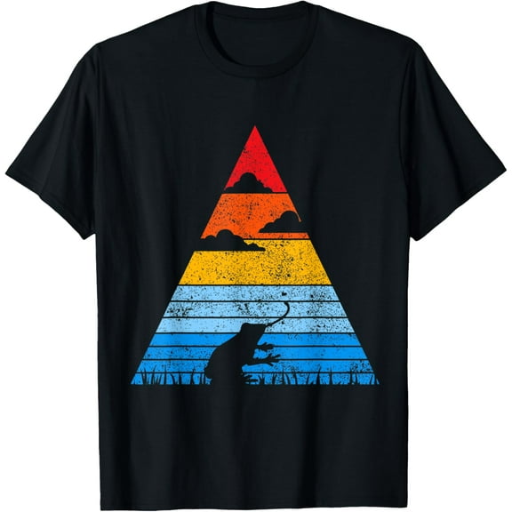 Retro frog sunset silhouette animal toad frog motif T-Shirt