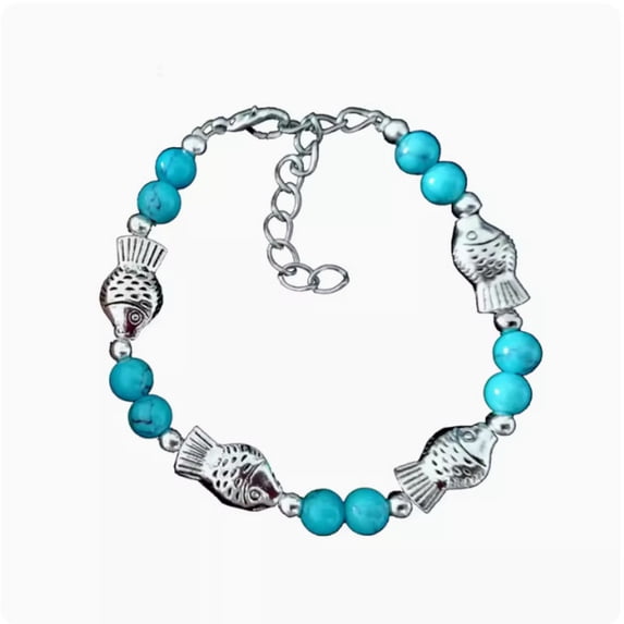 Retro jewelry bracelet, fashionable and versatile colored stone bracelet