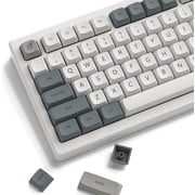 Retro keycaps, Japanese Style Double Shot PBT Keycaps Set 139keys Grey XDA Profile Key caps Keyboard for Gateron MX Switches Gaming Mechanical Keyboard