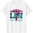 thumbnail image 1 of Retro leopard heartbeat LPN Licensed Practical Nurse LPN T-Shirt, 1 of 3