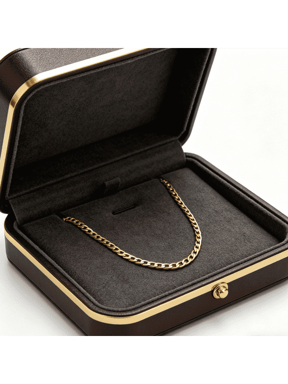 Retro light luxury 2mm 24 inch gold copper chain, fashionable and versatile collarbone chain, handmade DIY accessory accessories, European and American hip-hop necklace, non fading Cuban chain