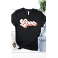 thumbnail image 1 of Retro love Valentines Graphic Tee T-Shirt PLUS, 1 of 10