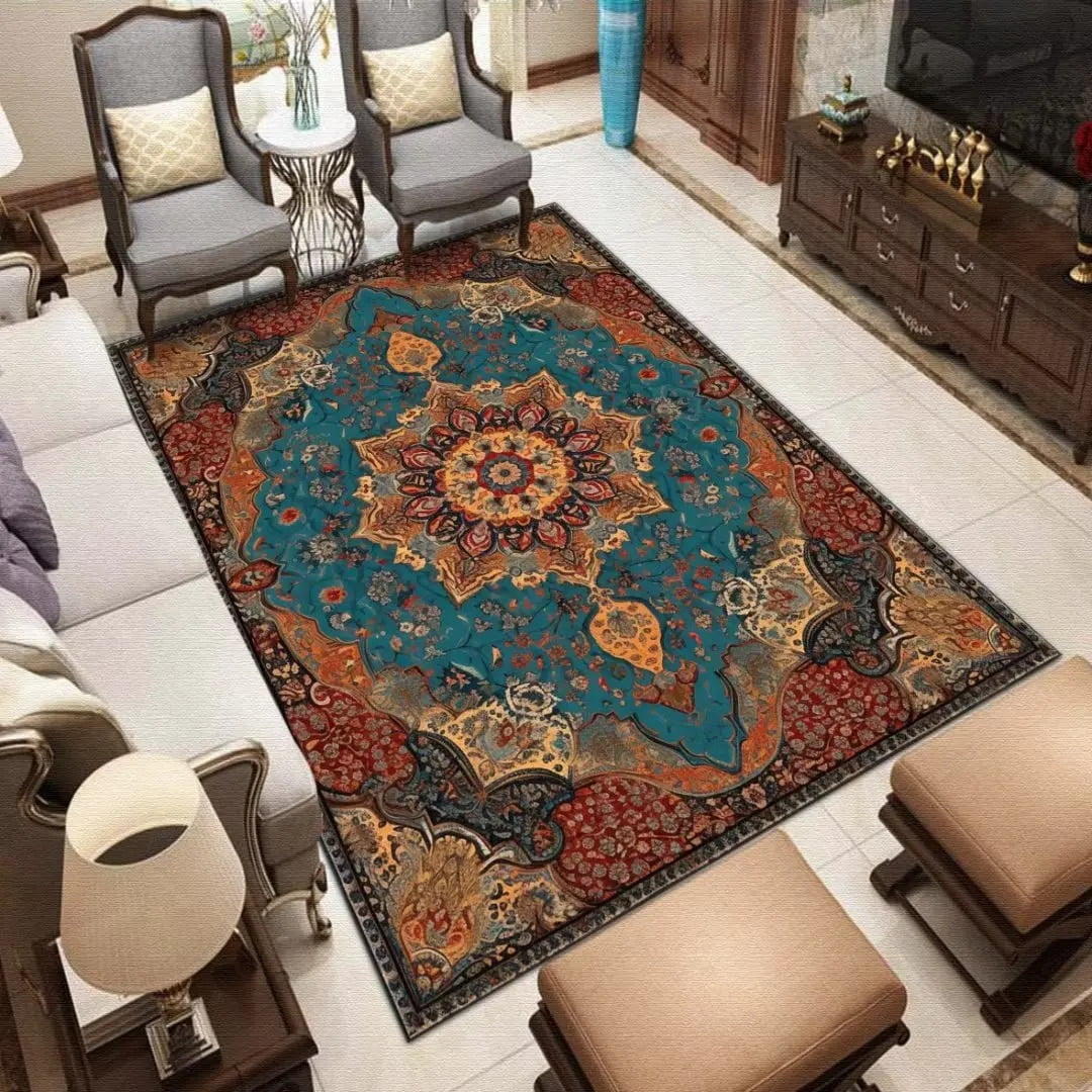 Retronation Carpets for Living Room 160x230 Home Decor Washable Nonslip Rugs Bedroom Large