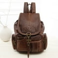 thumbnail image 1 of Retro shoulder bag female new female bag fashion trend hook women's backpack student bag,black, 1 of 2