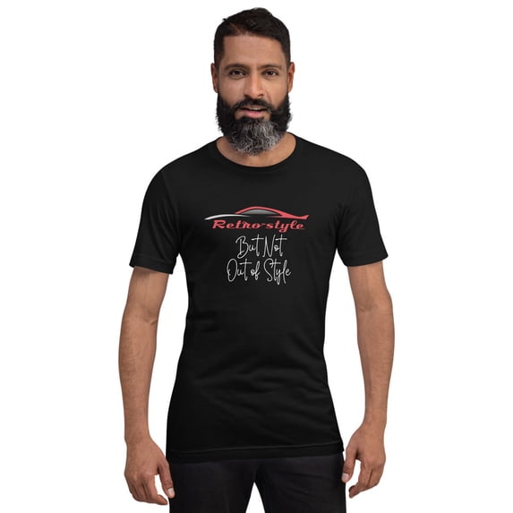 Retro-style But Not Old Funny Fathers Day (Black, M)