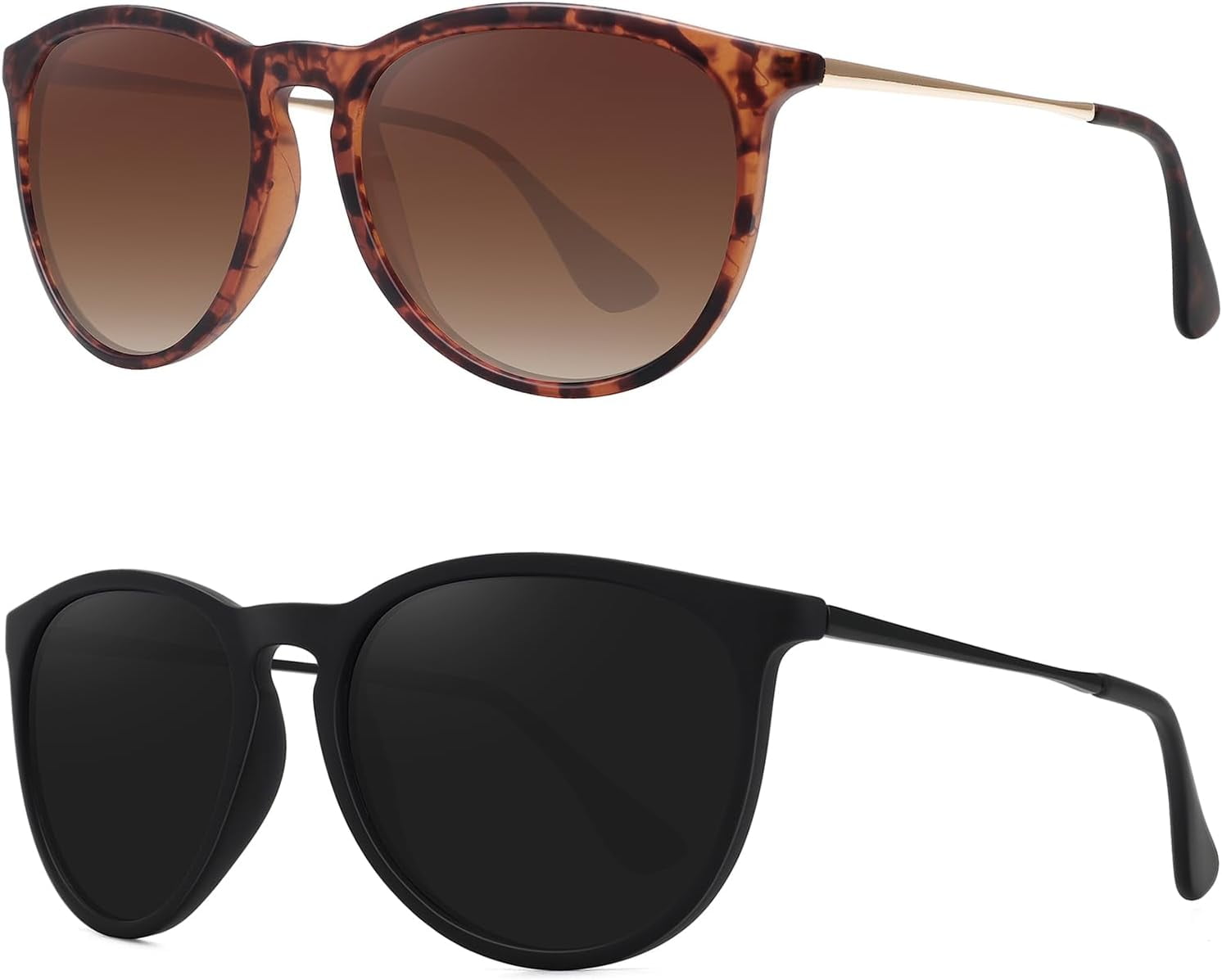 Retro sunglasses womens 2024 trendy round classic glasses  display picture 1