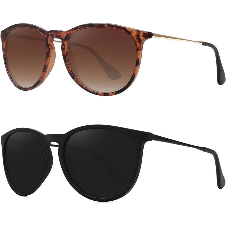 Retro sunglasses womens 2024 trendy round classic glasses  display picture 3