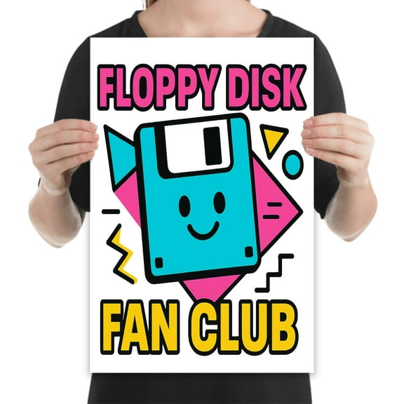 Retro Tech Aesthetic - Home Office Decor - 13x19 Poster Print - Vintage Style