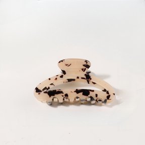 Retro tortoiseshell pattern clip, Colorful splicing hollow hair clip, Semi tied hair disc hair tool suitable for women, 1PCS