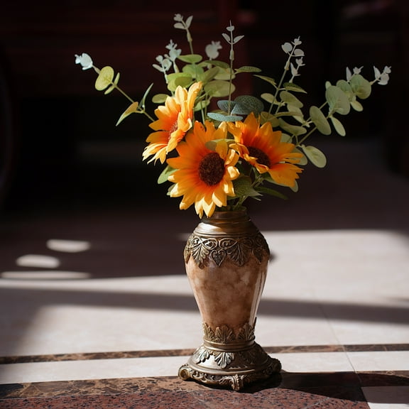 Retro vase Mid Century Modern Striped Small Vases for Flower&pampas Grass Centerpiece, Black White Checkered Vase for Dining Table Kitchen Tabletop Minimalist Decorative