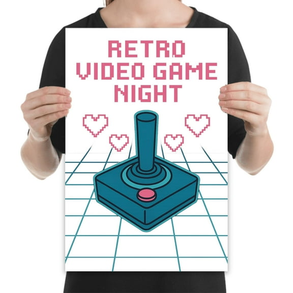 Retro Video Game Art - Gamer Room Decor - 13x19 Poster Print - Arcade Style