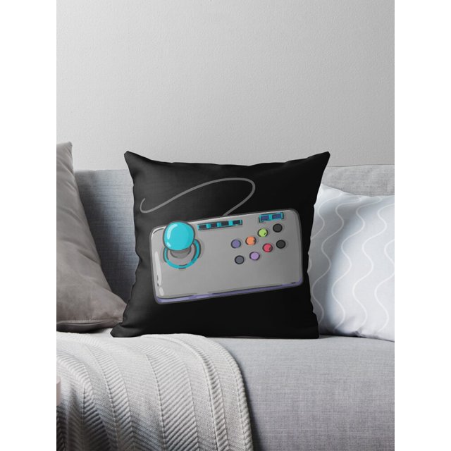 Retro videogame console controller gift idea Throw Pillow Covers Cases