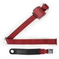 thumbnail image 1 of RetroBelt Dark Red Push Button 3-Point Shoulder Seat Belt - Bucket Seat, 1 of 2