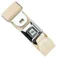 thumbnail image 1 of RetroBelt Ivory Push Button Lap Belt 60" No Hardware Classic Seatbelt Safety, 1 of 2
