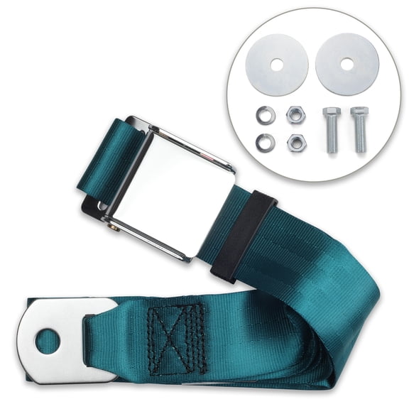 RetroBelt Medium Turquoise Aviation Lap Belt 60" With Hardware