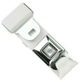 thumbnail image 1 of RetroBelt White Push Button Lap Belt 60" No Hardware Classic Seatbelt Safety, 1 of 2