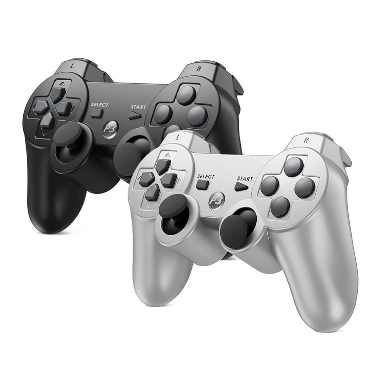 RetroFam 2 Pack Wireless Controller compatible for Playstation PS3