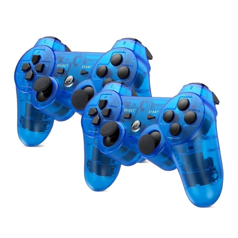 RetroFam 2 Pack Wireless Controller compatible for Playstation PS3