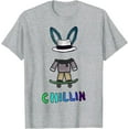 thumbnail image 1 of RetroMada Skater Roblox T-Shirt, Gamer Gift, Grey Color, Size XL, 1 of 2