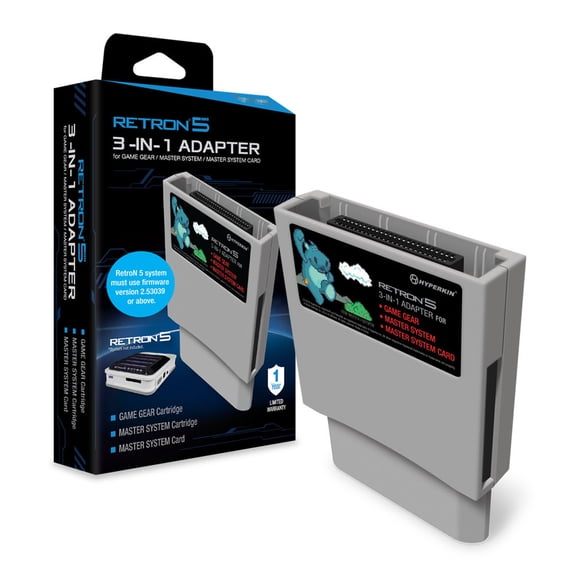 RetroN 5 3-in-1 Adapter for Game Gear, Master System and Master System Card