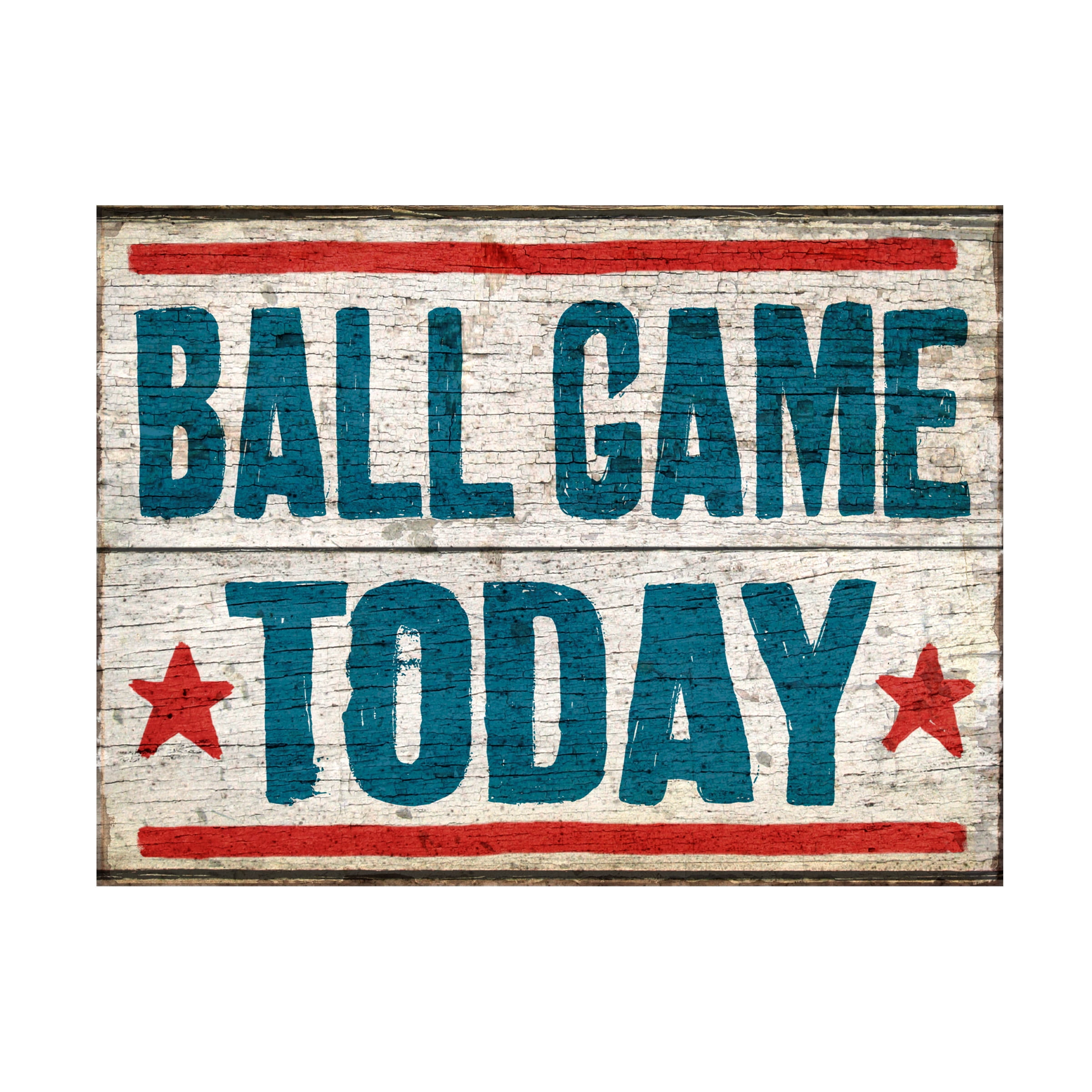 RetroPlanet 'Ball Game Today' Canvas Art