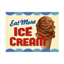 RetroPlanet 'Eat More Ice Cream 2' Canvas Art