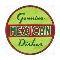 RetroPlanet 'Mexican 14 Circle Lime' Canvas Art