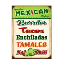 RetroPlanet 'Mexican Sign Board' Canvas Art