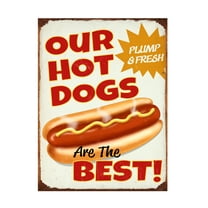 RetroPlanet 'Our Hot Dogs Best' Canvas Art