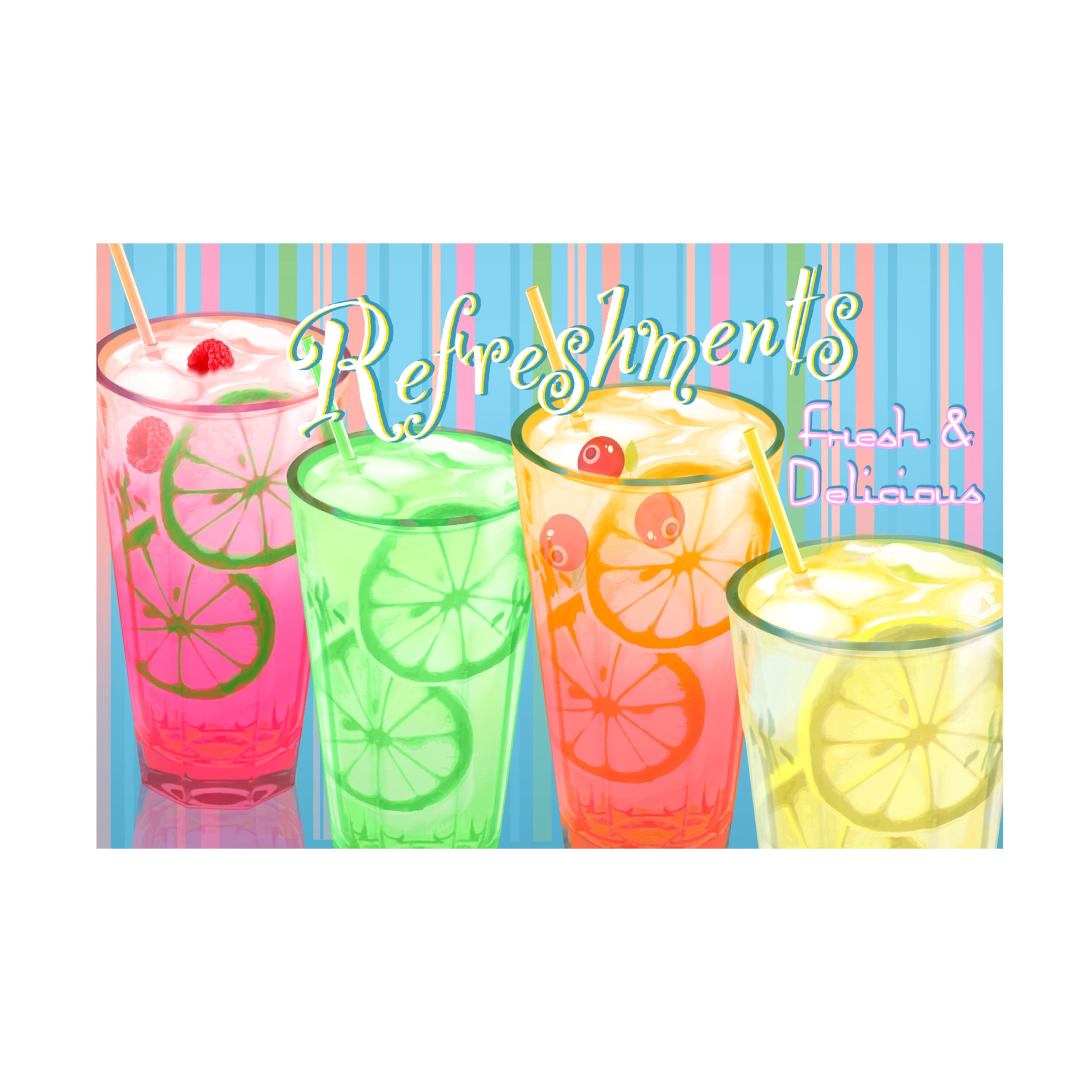RetroPlanet 'Refreshments' Canvas Art