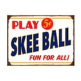 thumbnail image 1 of RetroPlanet 'Skeeball Sign' Canvas Art, 1 of 4