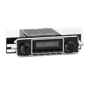 RetroRadio Compatible with 1958-67 Volkswagen Beetle with "Sapphire"-style Plate Features Include Bluetooth, HD, SiriusXM Ready, AM/FM LB-M4-504-36-76VW1