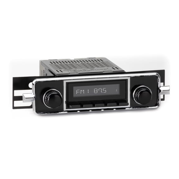 RetroRadio Compatible with 1958-67 Volkswagen Beetle with "Sapphire"-style Plate Features Include Bluetooth, HD, SiriusXM Ready, AM/FM LB-M4-504-36-76VW1