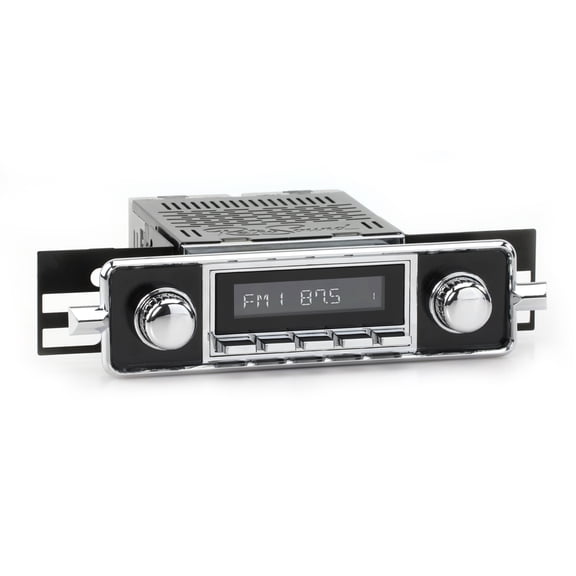 RetroRadio Compatible with 1958-67 Volkswagen Beetle with "Sapphire"-style Plate Features Include Bluetooth, HD, SiriusXM Ready, AM/FM LC-M4-504-06-76VW1