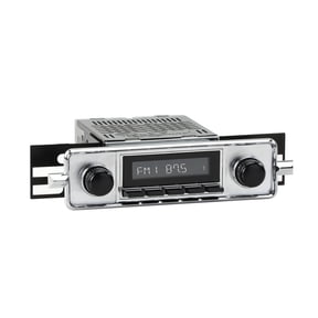 RetroRadio Compatible with 1958-67 Volkswagen Beetle with "Sapphire"-style Plate Features Include Bluetooth, HD, SiriusXM Ready, AM/FM LCB-M4-304-36-76VW1