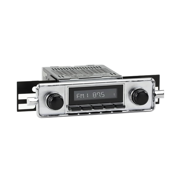 RetroRadio Compatible with 1958-67 Volkswagen Beetle with "Sapphire"-style Plate Features Include Bluetooth, HD, SiriusXM Ready, AM/FM LCB-M4-304-36-76VW1