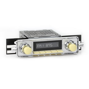 RetroRadio Compatible with 1958-67 Volkswagen Beetle with "Sapphire"-style Plate Features Include Bluetooth, HD, SiriusXM Ready, AM/FM LI-M4-304-68-78VW1