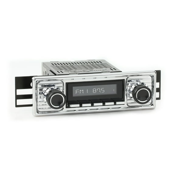 RetroRadio Compatible with 1960-66 Mercedes-Benz 300 with Chrome Faceplate Features Include Bluetooth, HD, SiriusXM Ready, AM/FM LBC-M4-308-309-39-78M22