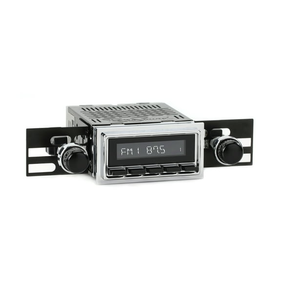 RetroRadio Compatible with 1950-65 Porsche 356 with Chrome Bezel Features Include Bluetooth, HD, SiriusXM Ready, AM/FM LCB-M4-127-36-76P