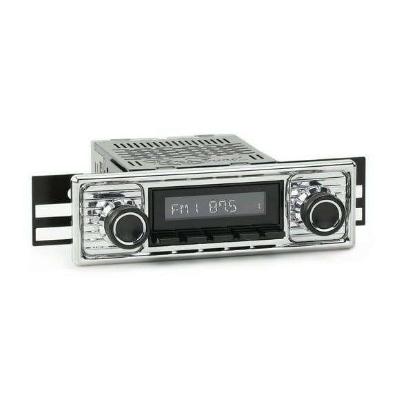 RetroRadio Compatible with 1964-72 Mercedes-Benz 600 with Chrome Faceplate Features Include Bluetooth, AUX, AM/FM LAB-M1-308-309-39-78M16