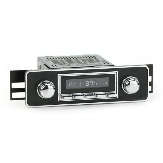 RetroRadio Compatible with 1966-74 Volvo 144 Features Include Bluetooth, USB, AM/FM HC-M2-502-06-76V5