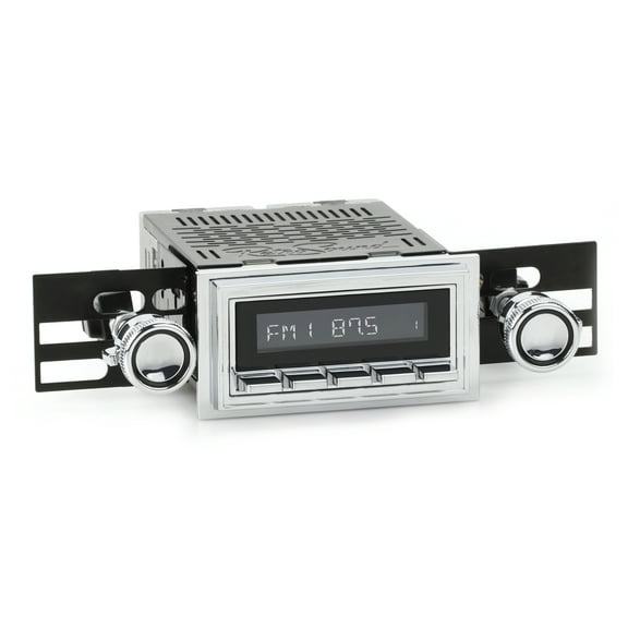 RetroRadio Compatible with 1967-68 Ford Mustang Features Include Bluetooth, HD, SiriusXM Ready, AM/FM LC-M4-126-08-80F1