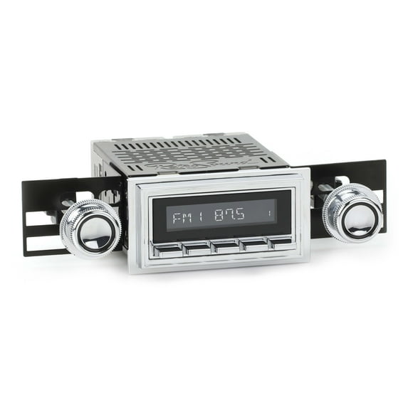 RetroRadio Compatible with 1969-73 Ford Mustang Features Include Bluetooth, HD, SiriusXM Ready, AM/FM LC-M4-126-08-77F