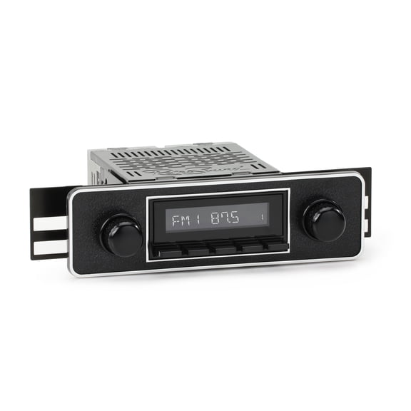 RetroRadio Compatible with 1972-74 Jaguar XKE Features Include Bluetooth, USB, AM/FM HB-M2-502-36P-96PJA