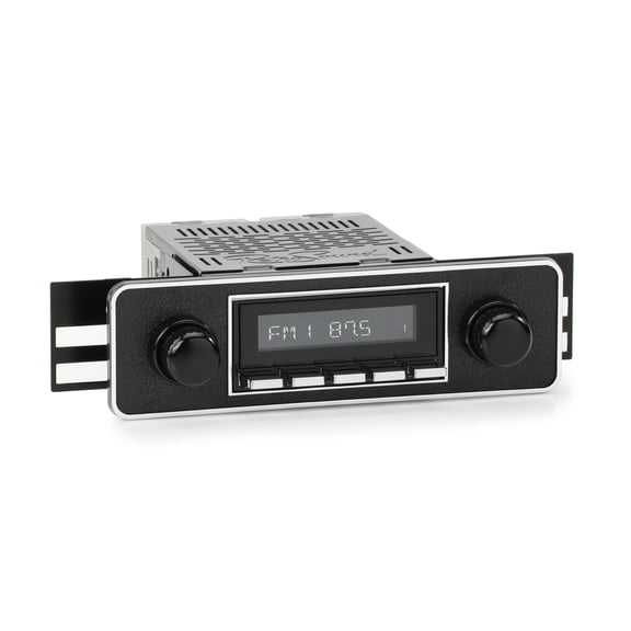 RetroRadio Compatible with 1972-74 Jaguar XKE Features Include Bluetooth, USB, AM/FM HBC-M2-502-36P-96PJA