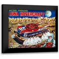 thumbnail image 1 of Retrobot 18x15 Black Modern Framed Museum Art Print Titled - Luna Hovercraft, 1 of 5