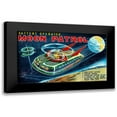 thumbnail image 1 of Retrobot 24x16 Black Modern Framed Museum Art Print Titled - Battery Operated Moon Patrol XT-978, 1 of 5
