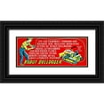 thumbnail image 1 of Retrobot 32x15 Black Ornate Wood Framed with Double Matting Museum Art Print Titled - Robot Bulldozer - Six Features, 1 of 4