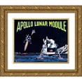 thumbnail image 1 of Retrobot 32x26 Gold Ornate Wood Framed with Double Matting Museum Art Print Titled - Apollo Lunar Module, 1 of 4