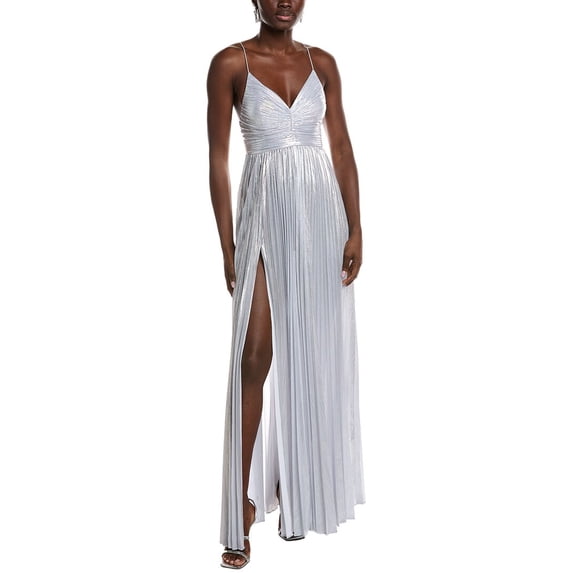 Retrofête womens Carolina Maxi Dress, XL, Silver